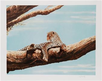 Reclining Leopard - Joseph Vance