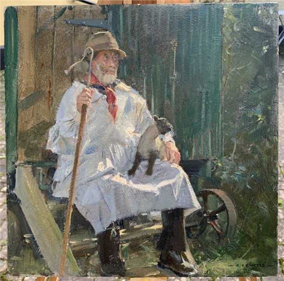 Gus Kitson on the Vardo by David Curtis