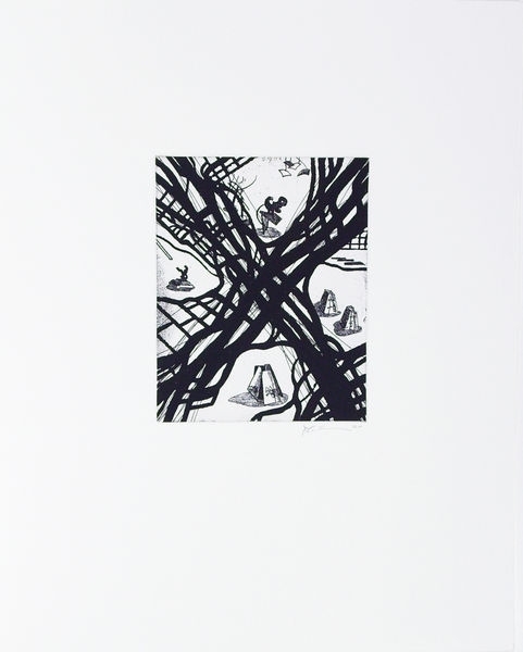 Artwork by Franz Ackermann, Sculpture parc, Made of Etching on laid paper