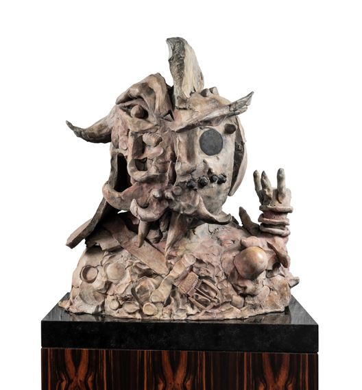 Hercule Poirot im Fischteich zuletzt gesehen (Hercule Poirot Last Seen in the Fish Pond) by Jonathan Meese, Executed in 2007