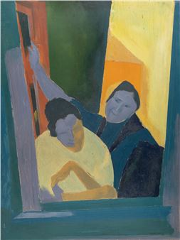 Girl at a window - Reinhold Ewald