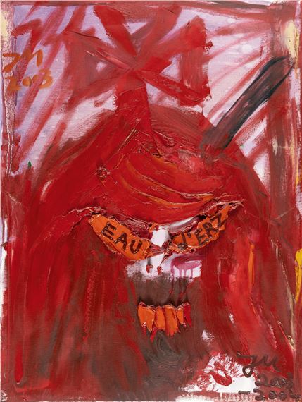 Recto – Verso: “Primaballerina de IT (aus der Laune heraus)” by Jonathan Meese, 2003