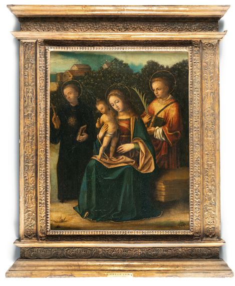 Aurelio Luini | The Virgin and Child with Saints Bernardino of Siena ...
