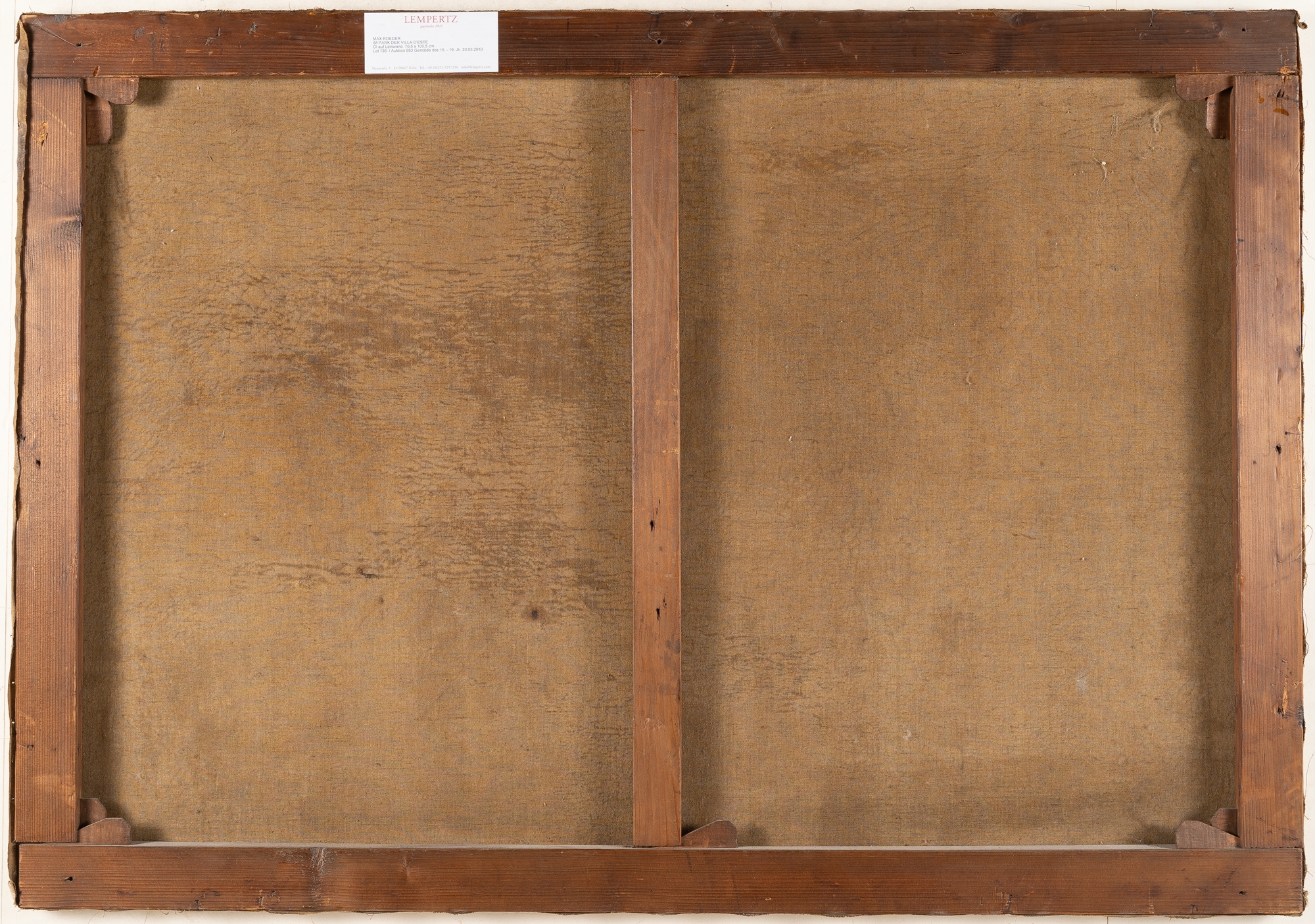 Artwork by Max Roeder, In the park of the Villa d’Este, Made of oil on canvas