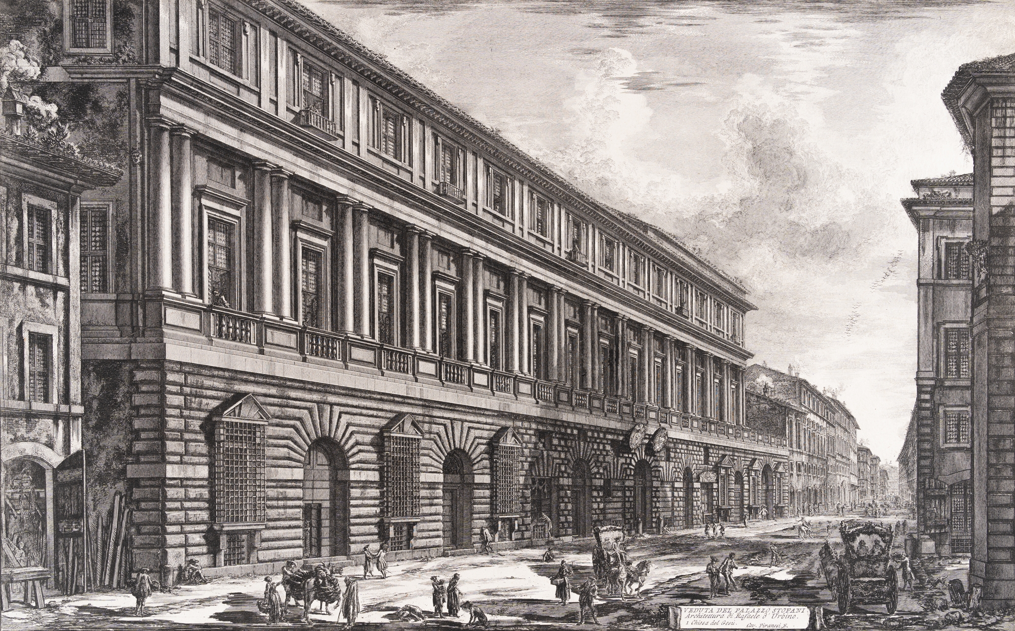 Veduta del Palazzo Stopani (Vidoni Caffarelli)