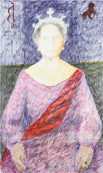 Study for the portrait of HM Queen Elizabeth