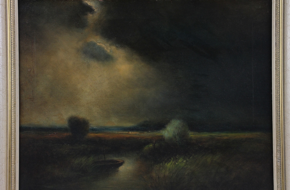 George Inness | river landscape (1860) | MutualArt