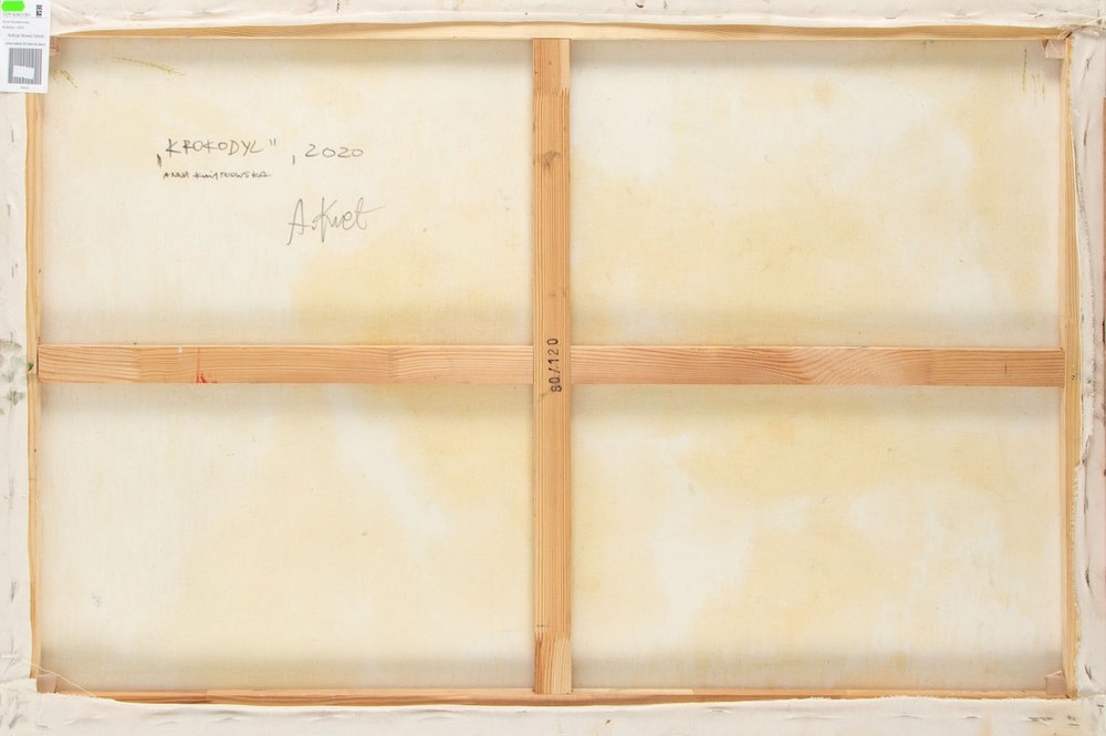 Artwork by Anna Kwiatkowska, Crocodile, Made of oil/canvas