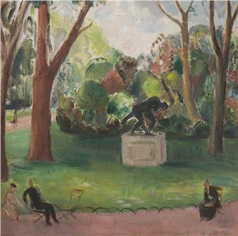 Figures in a park - Sylvia Saint-George