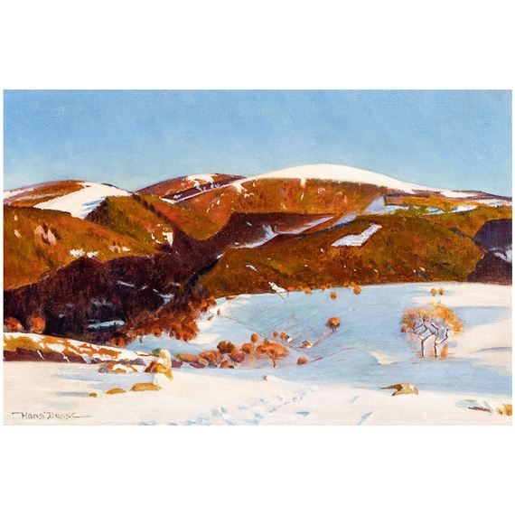 Winter sun on the Feldberg by Hans Busse