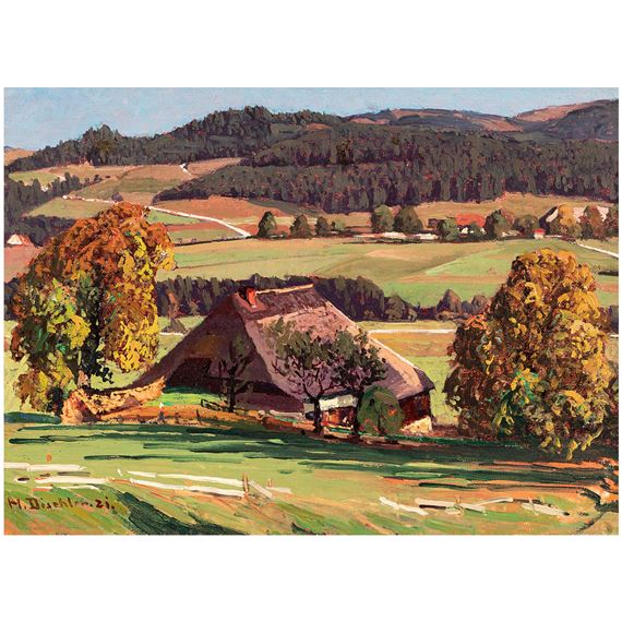 Hercher farm house - Hinterzarten by Hermann Dischler, 1921