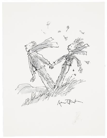 Quentin Blake | Hand in Hand preliminary #1 (2021) | MutualArt