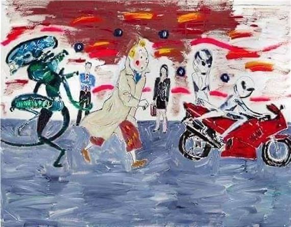 Tintin in the Street by Karina Sala