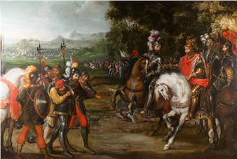 Surrender in battle - Colonial School, 17th Century