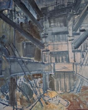 Henry J. Neave | Harbour scene and Construction workers | MutualArt