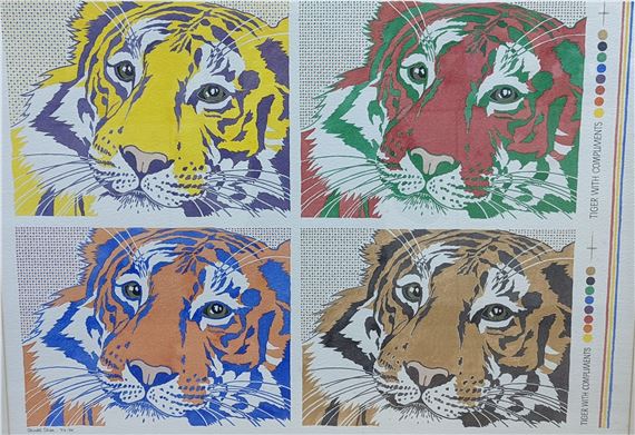'Tiger with compliments' by Janet Skea, 1987