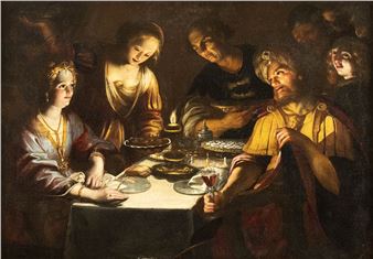 The Banquet of Esther and Ahasuerus - Pietro Ricchi