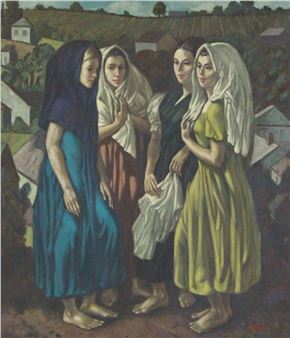 Women in Winegarden, Vienne-Austria - Franz Geissel