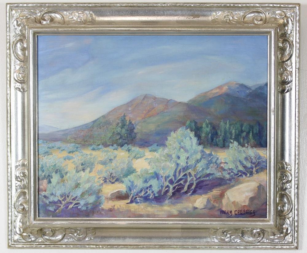 Artwork by Mary Creamer, desert landscape, Made of oil on canvas