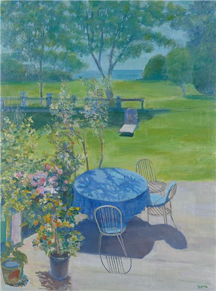 Frühling im Lindenhofpark (Lindau) mit Blick auf den See by Irina Levina