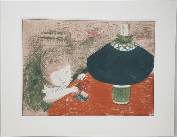 L'enfant à la lampe by Pierre Bonnard