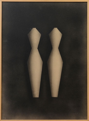 Artwork by Marco Tirelli, Untitled, Made of tempera on cardboard