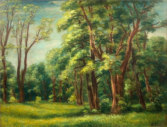 Pejzaż leśny by Wladyslaw Lam