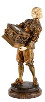 Page carrying a bridal trunk - René Paul Marquet