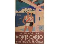 La Plage de Monte Carlo by Michel Bouchaud, 1930