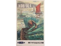 Artwork by William Stobbs, Norfolk (Reed Cutters), Made of poster