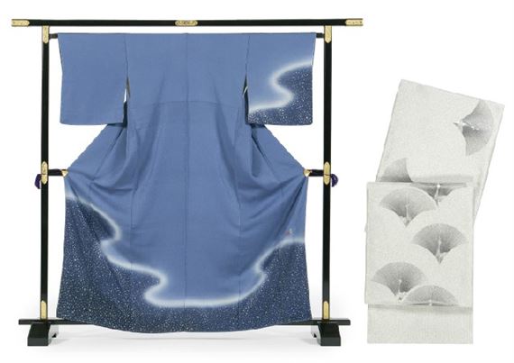 Homongi (kimono) / Fukuro-obi by Tokusen Fujibayashi