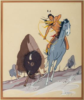 Buffalo Hunt - Herman Toppah