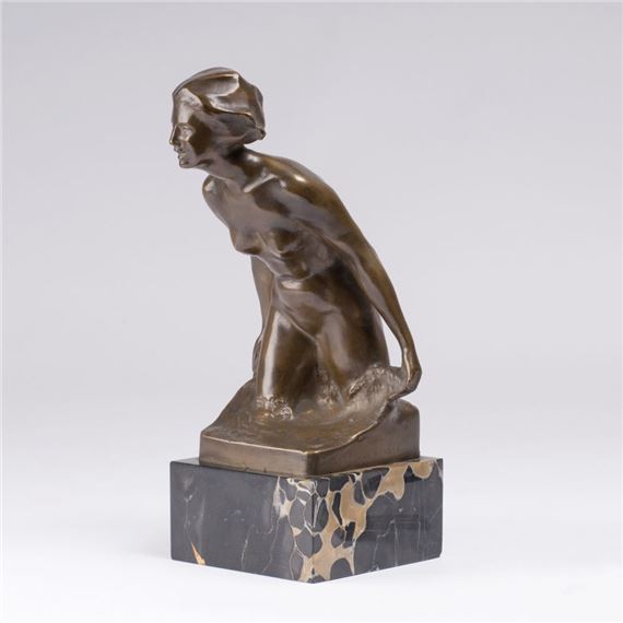 Frauenakt in den Wellen - Karl Kolaczek