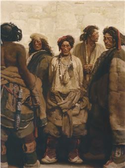 Tibetan Cowboys - Chen Danqing