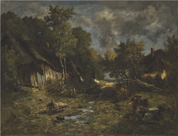 Léon Richet | The farm (1880) | MutualArt