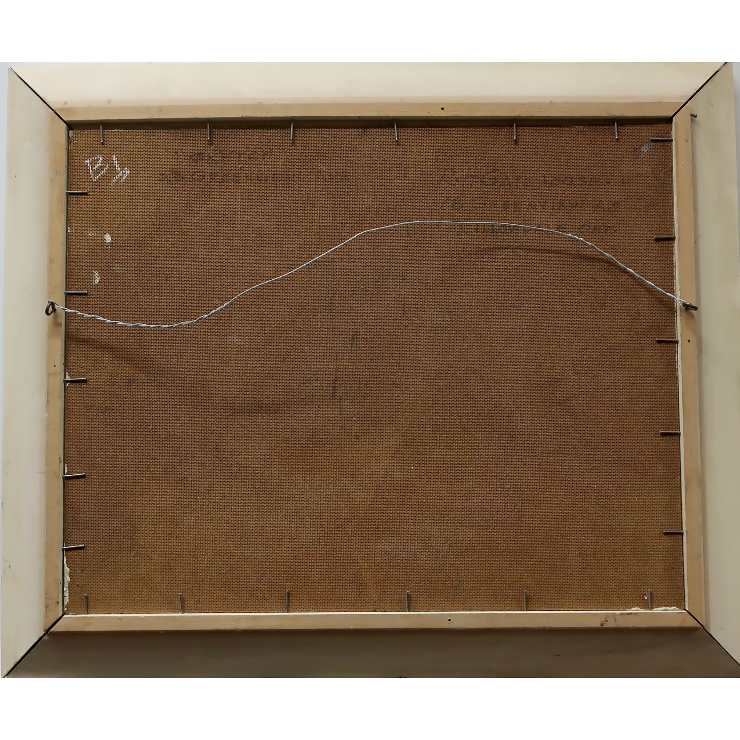Artwork by R. H. Gatehouse, "SKETCH" 23 GREENVIEW AVE., Made of OIL ON MASONITE