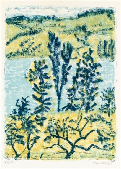 Bäume am See by Erich Heckel, 67(19)
