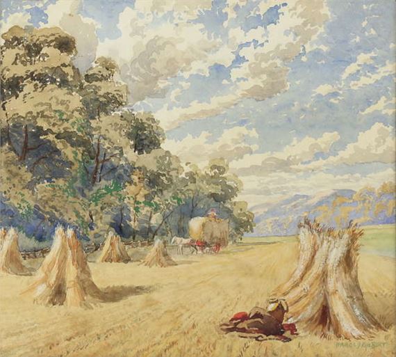 Harvesting by Harold Gilbert