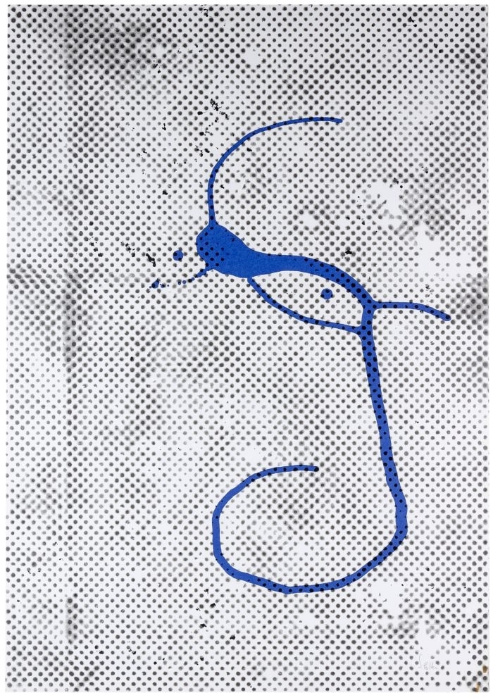 Artwork by Sigmar Polke, Untitled, Made of color silkscreen on light cardboard