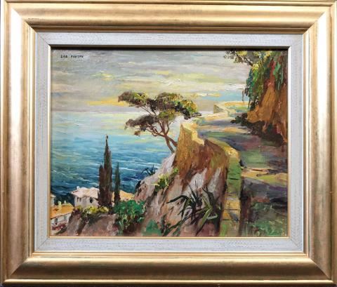 La corniche près de Théoule by Leo Fontan