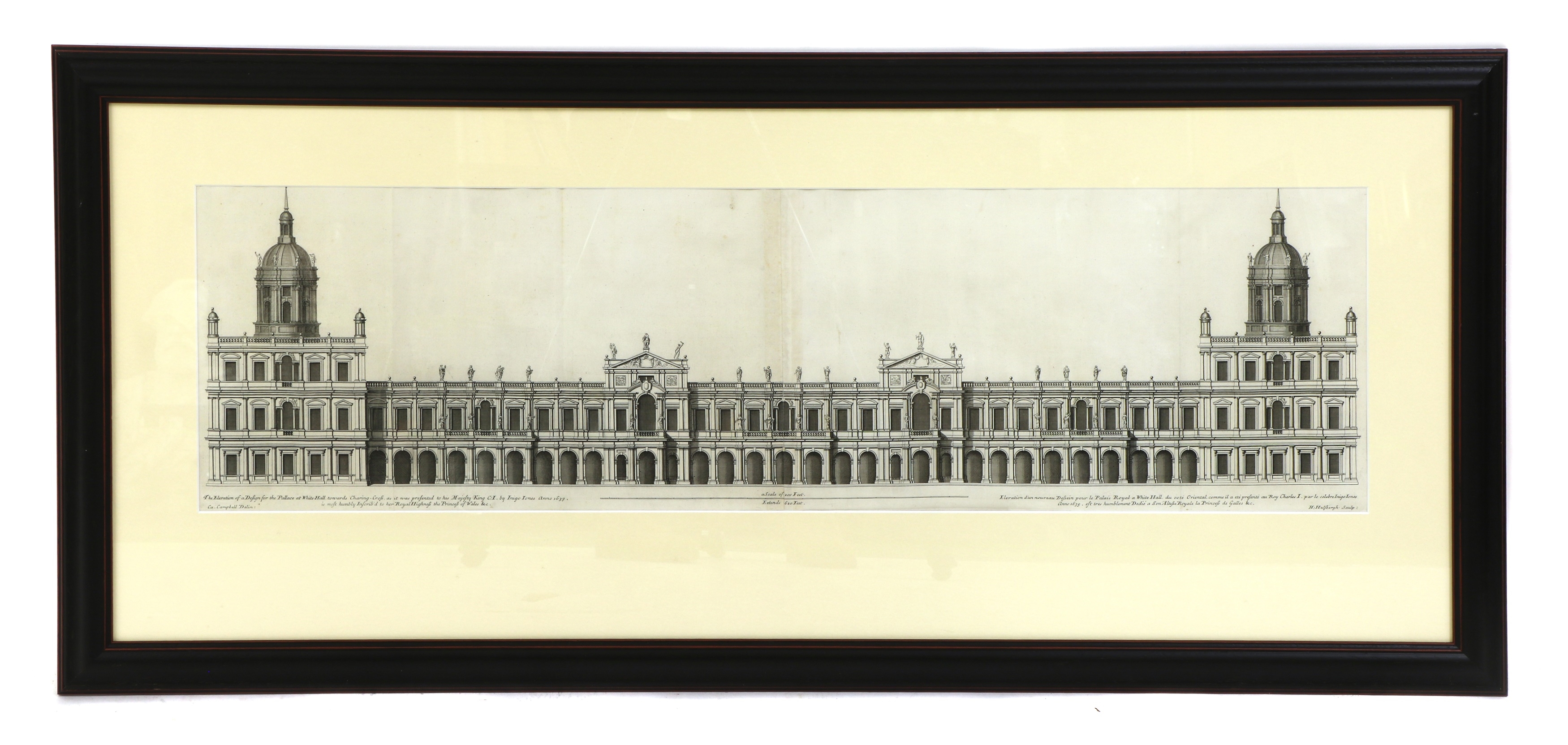 Colen Campbell | Four engravings of Inigo Jones' 1639 elevation designs ...