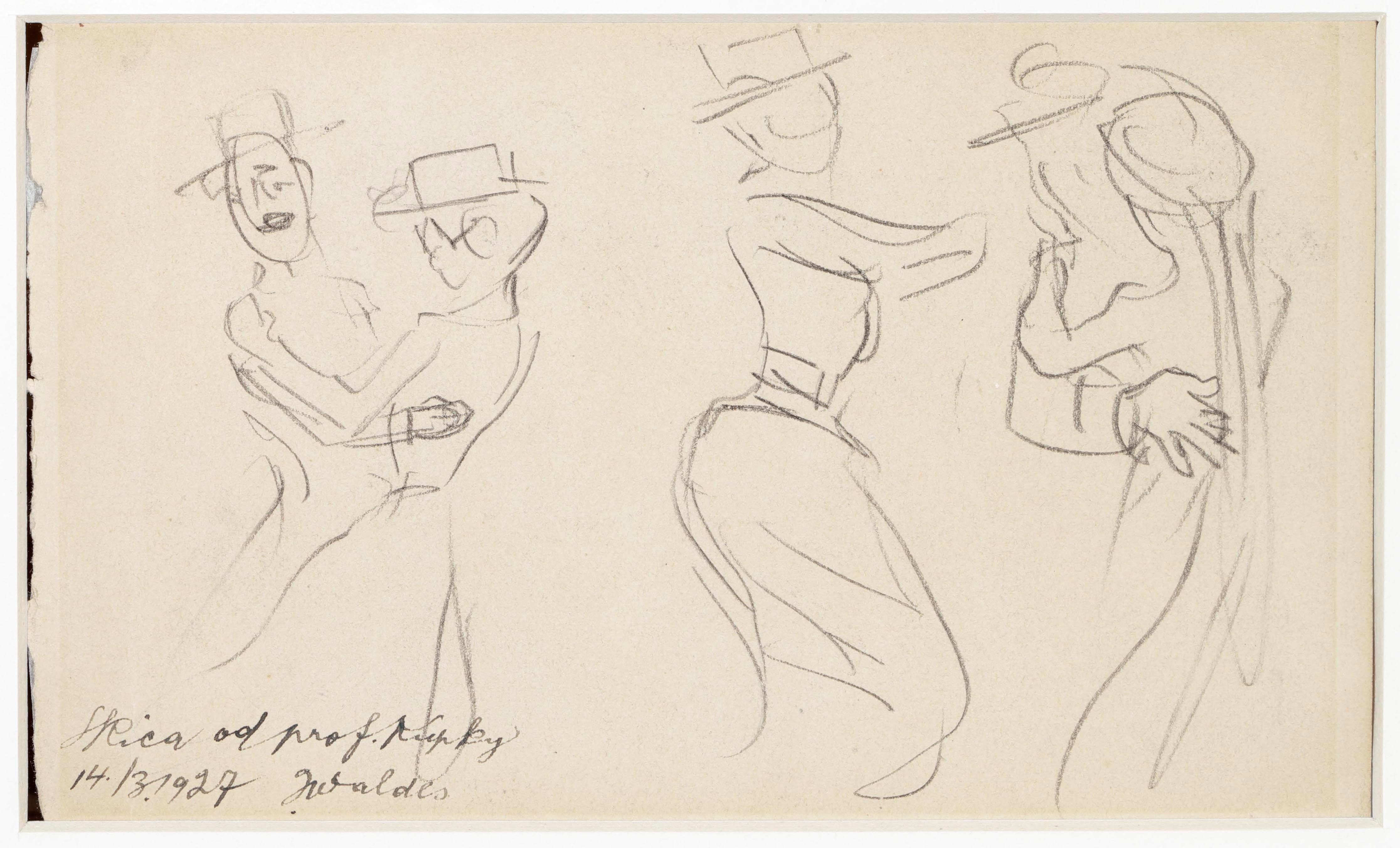 Figural Sketches (Dancing Couples) by František Kupka, 1901 – 1902