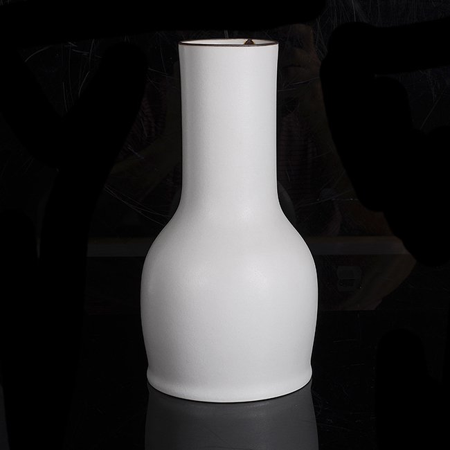 Artwork by Kirsten Coelho, Vase, Made of white glaze