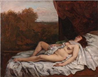 La Dormeuse nue - Gustave Courbet