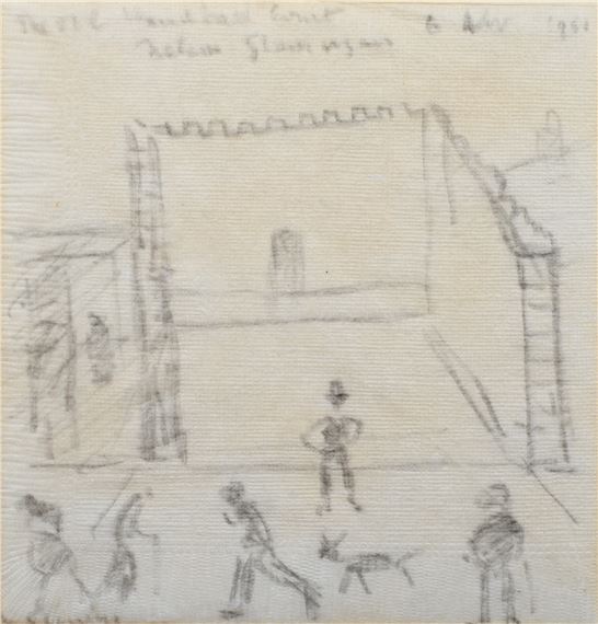 Laurence Stephen Lowry The Old Handball Court MutualArt