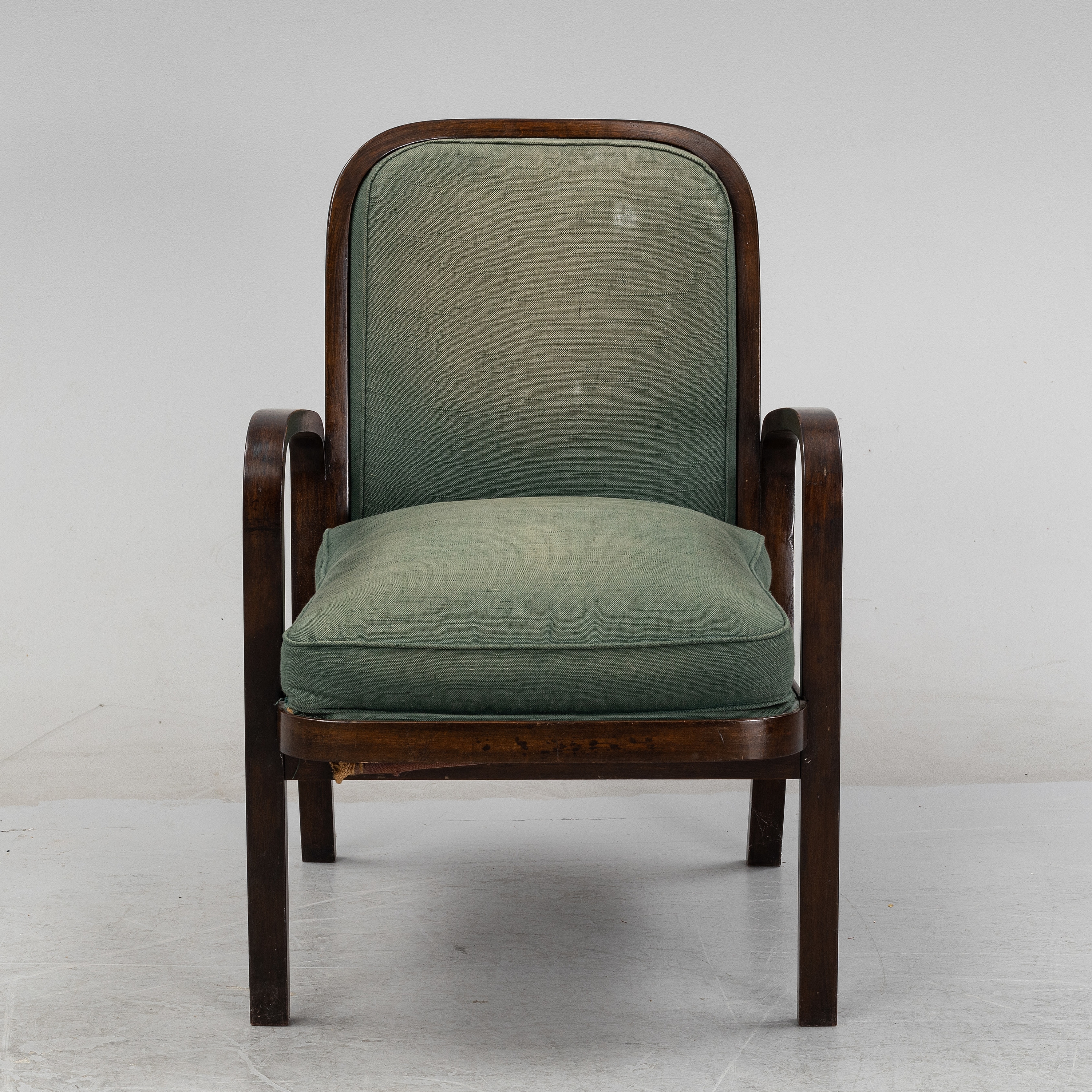 Artwork by Sigurd Lewerentz, stained beech easy chair, Made of beech