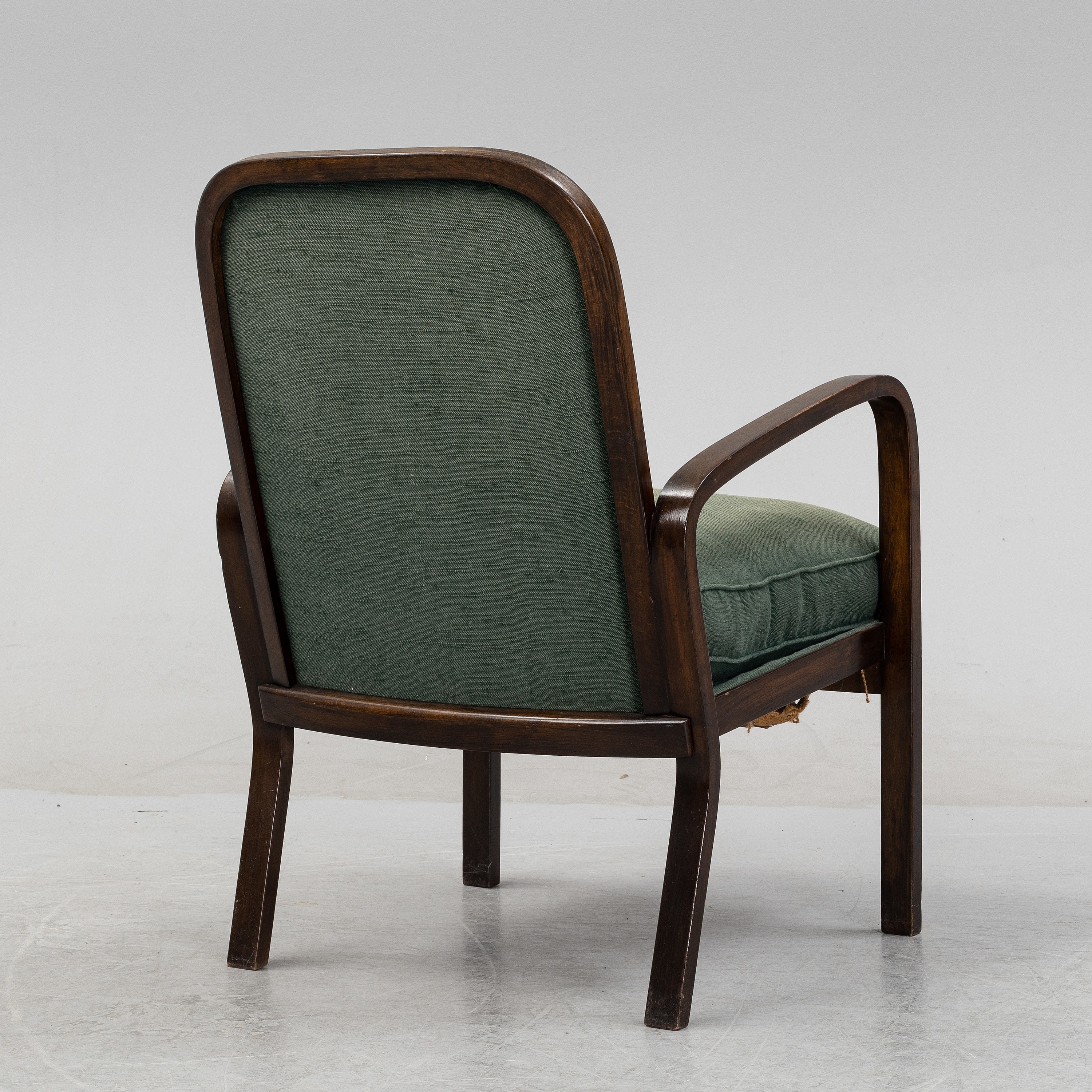 Artwork by Sigurd Lewerentz, stained beech easy chair, Made of beech