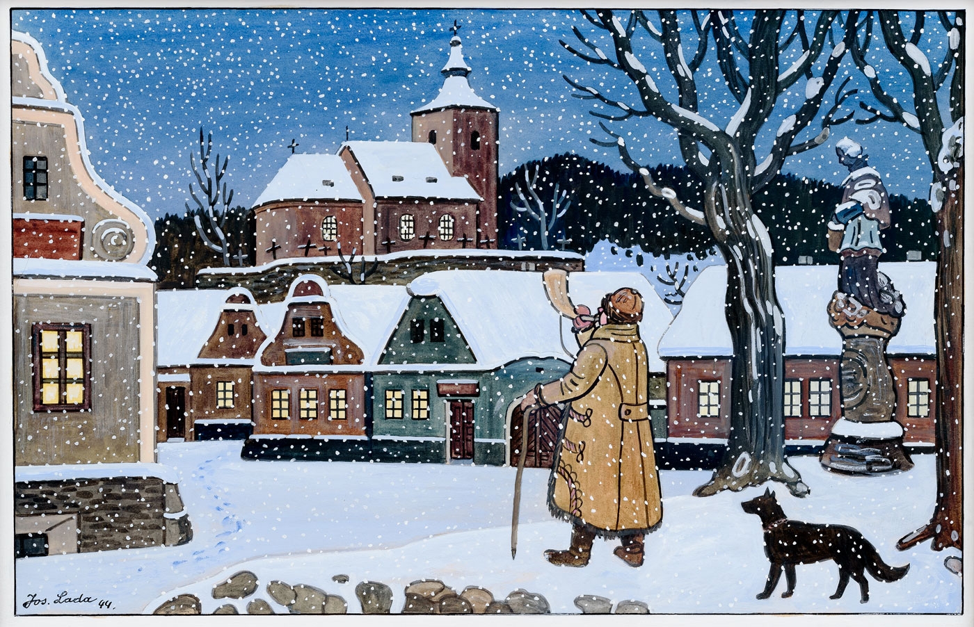 Josef Lada Christmas Eve (1944) MutualArt