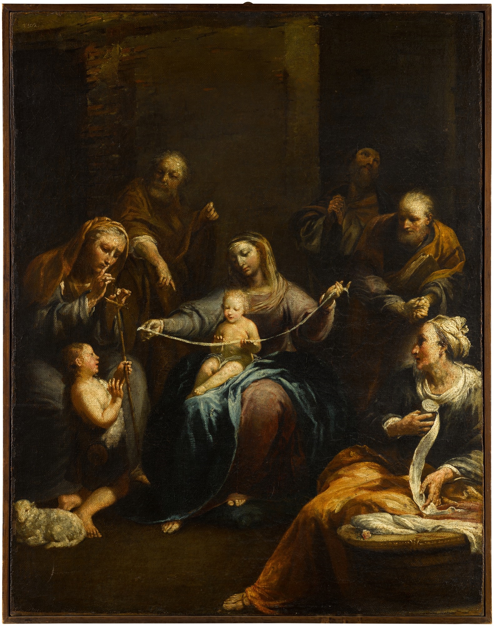 Giuseppe Maria Crespi | The Holy Family with Saint Joachim, Saint Anne ...