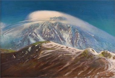 Artwork by Harald K. Schulze, San Bernadino, Made of acrylic on hardboard